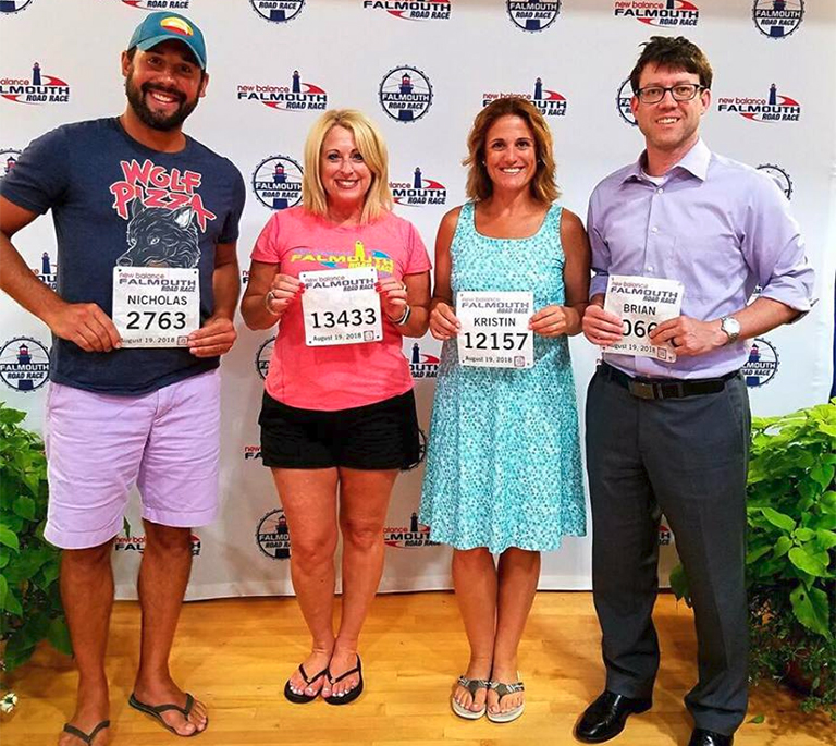 banner falmouth road race runners for Wings for Falmouth Families